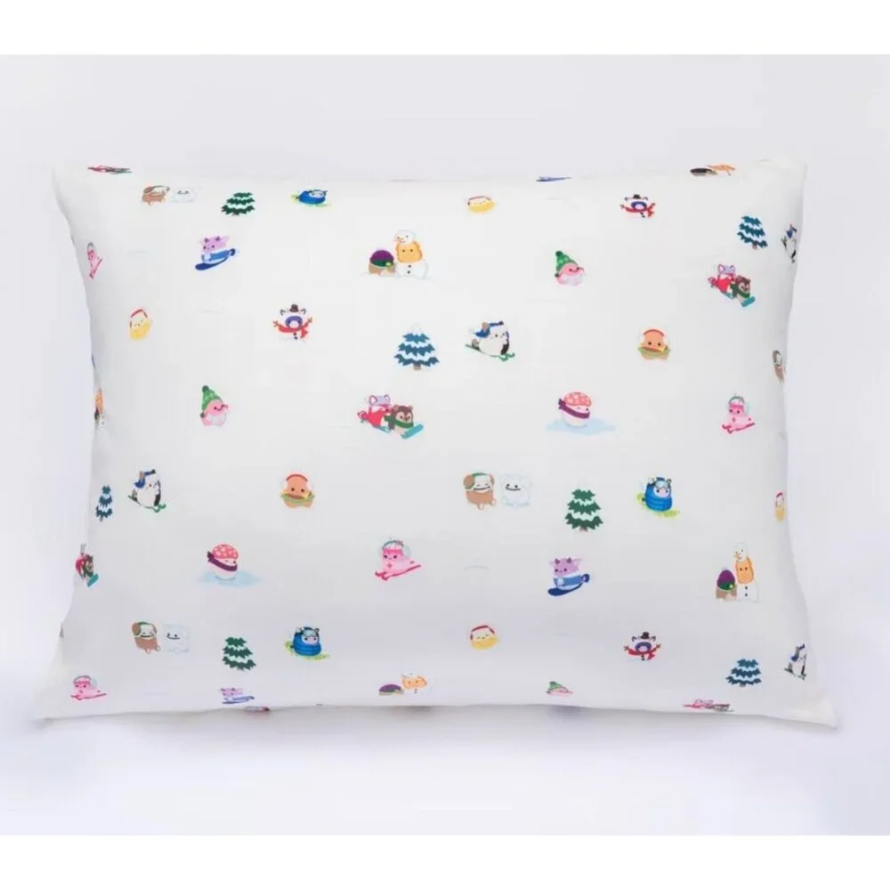 SquishPillow Standard Pillowcase Microplush Winter Theme Ultra Soft Comfort  B41